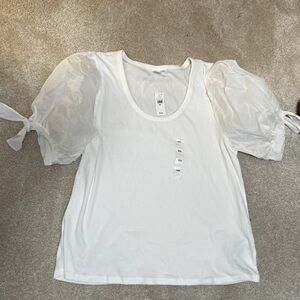 GAP White Puff Sleeve Blouse